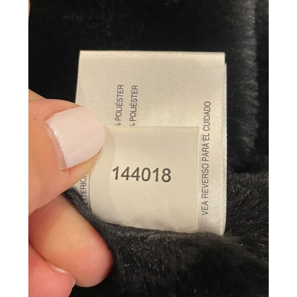 Michael Kors Puffer Zip Front Faux Fur Lined Black Vest Size Extra Large XL - Picture 6 of 10